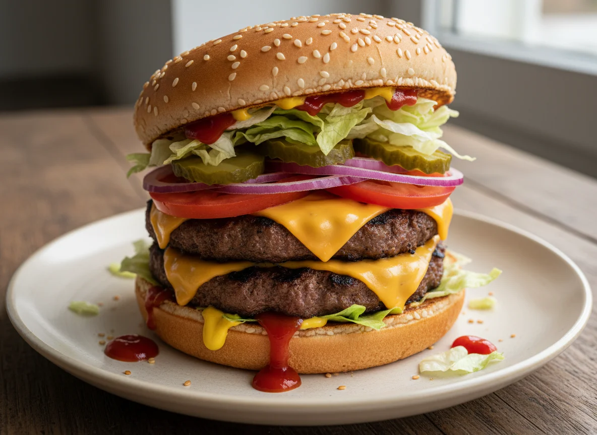 Doppelter Cheeseburger photo