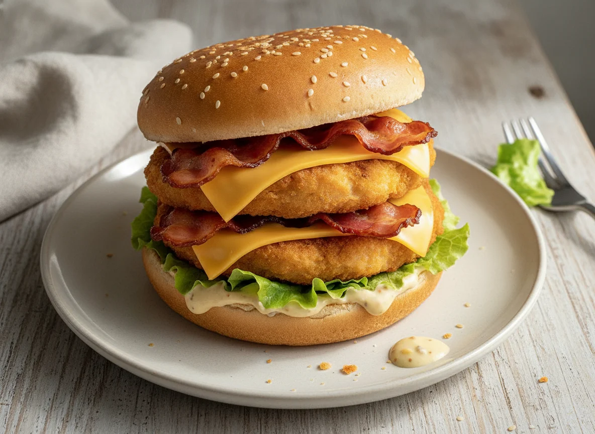 Double Cheese & Bacon Burger photo