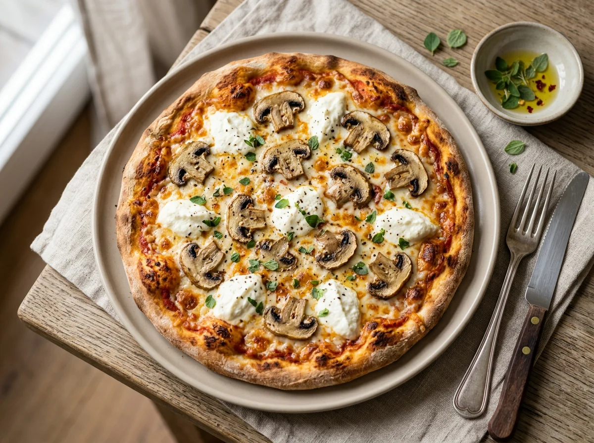 Dr. Oetker Suprema Funghi Ricotta Pizza photo