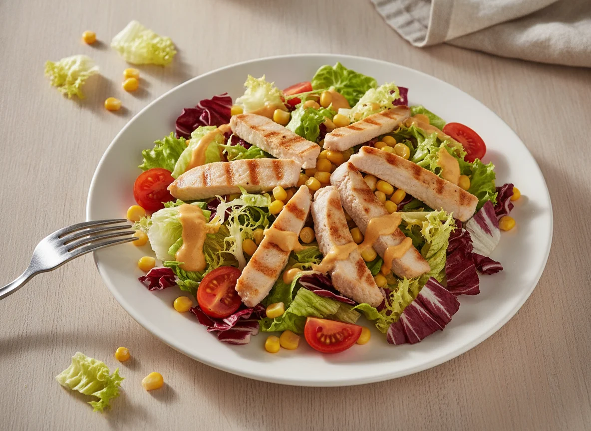 Edeka Herzstücke Pute Snacksalat mit French-Dressing photo