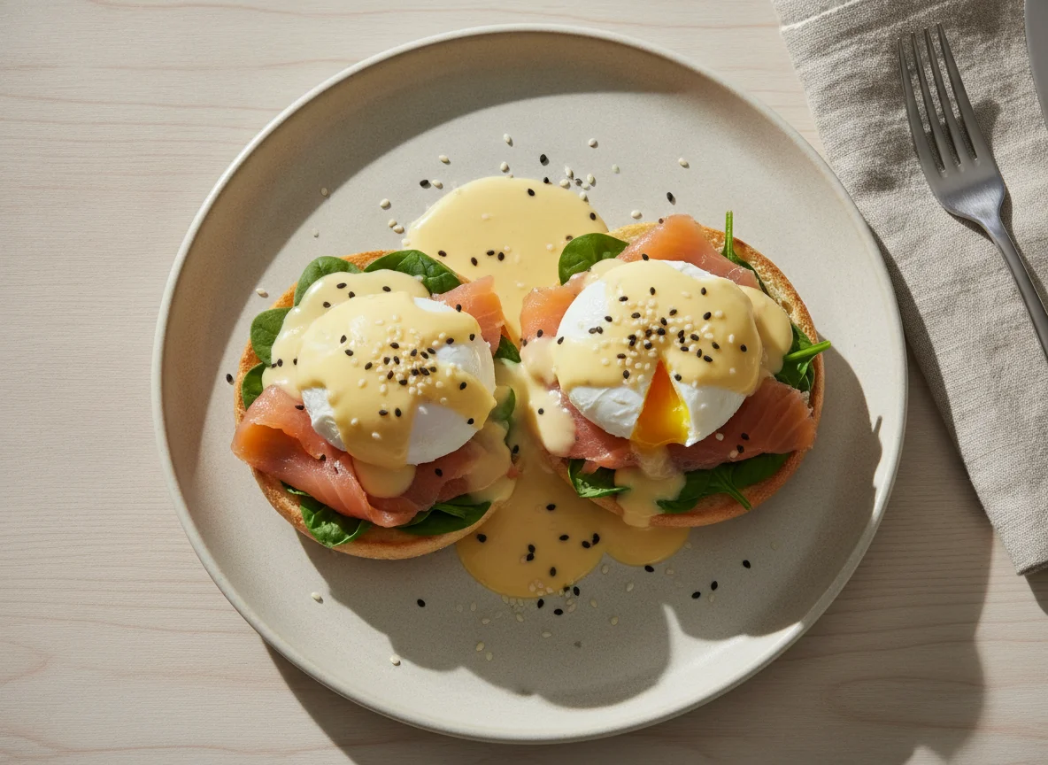 Eggs Royale (Eier Benedict mit Lachs) photo