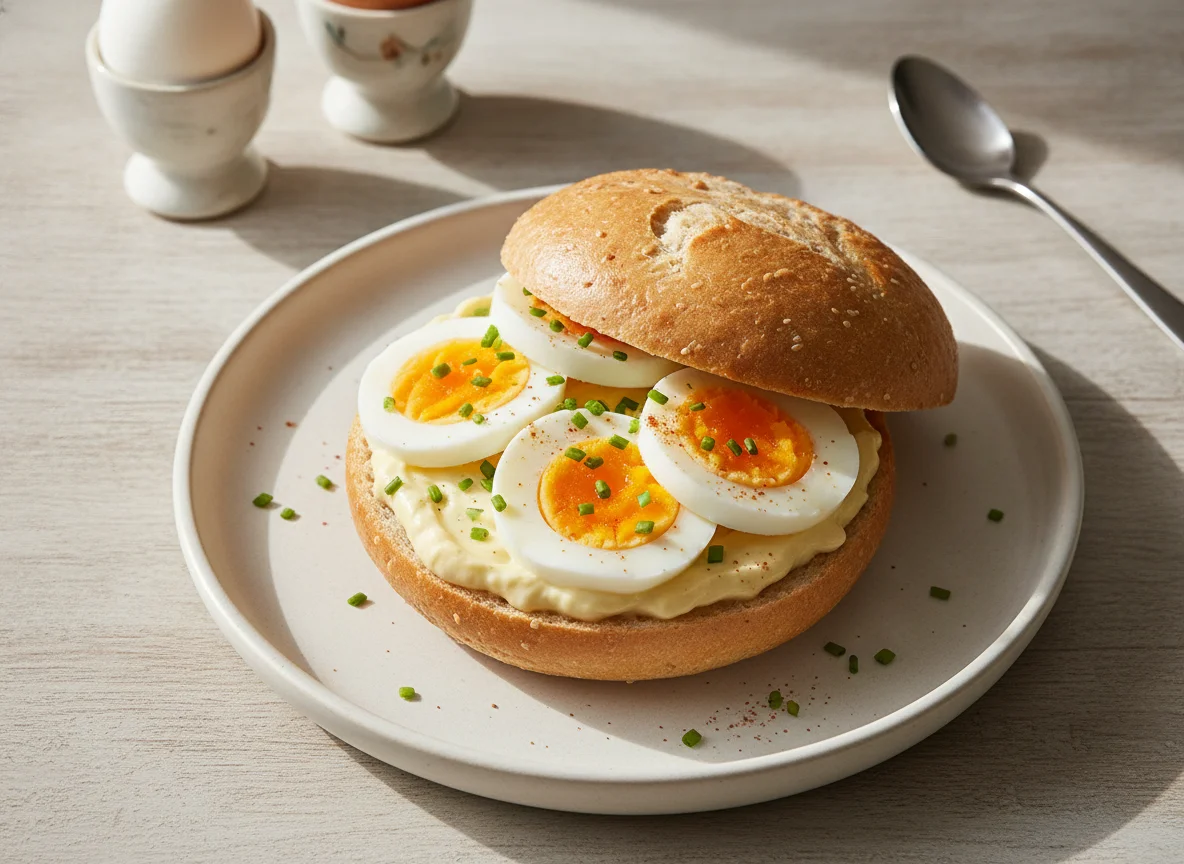 Eibrötchen mit Remoulade photo