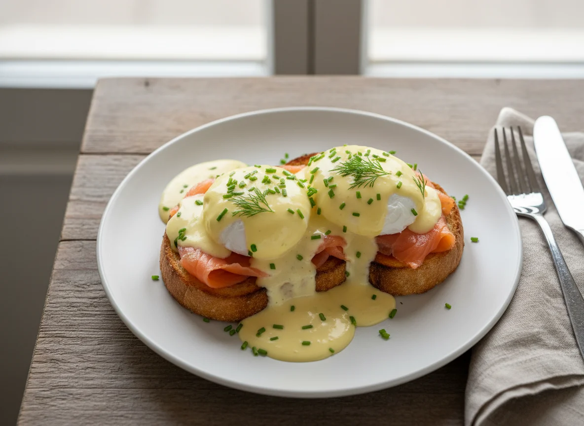 Eier Benedict mit Lachs photo