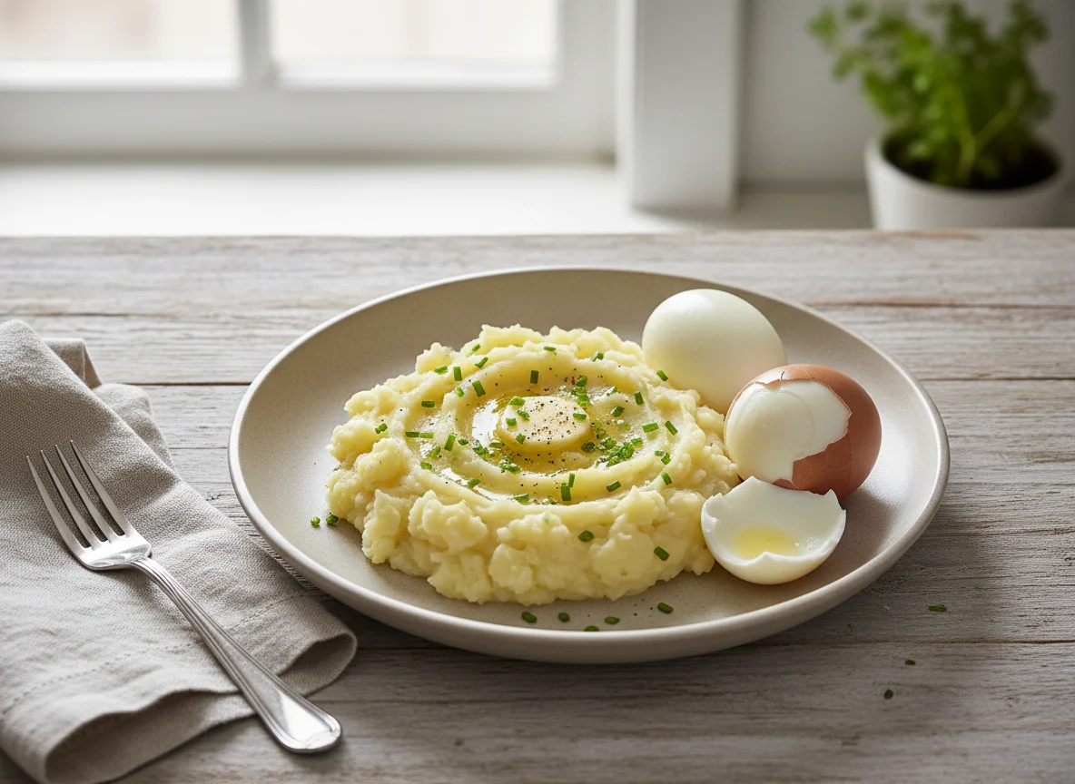 Eier und Kartoffelbrei photo