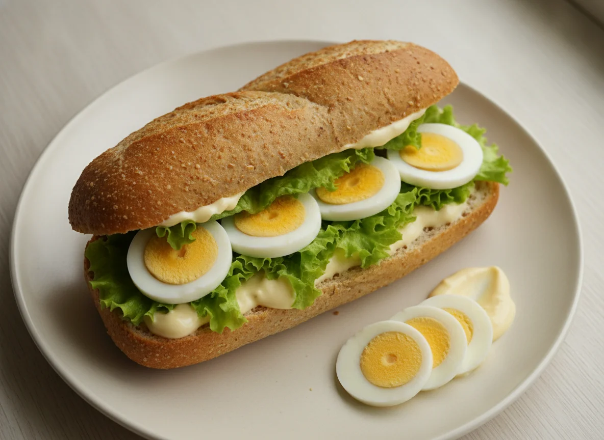 Eier-Baguette-Sandwich photo