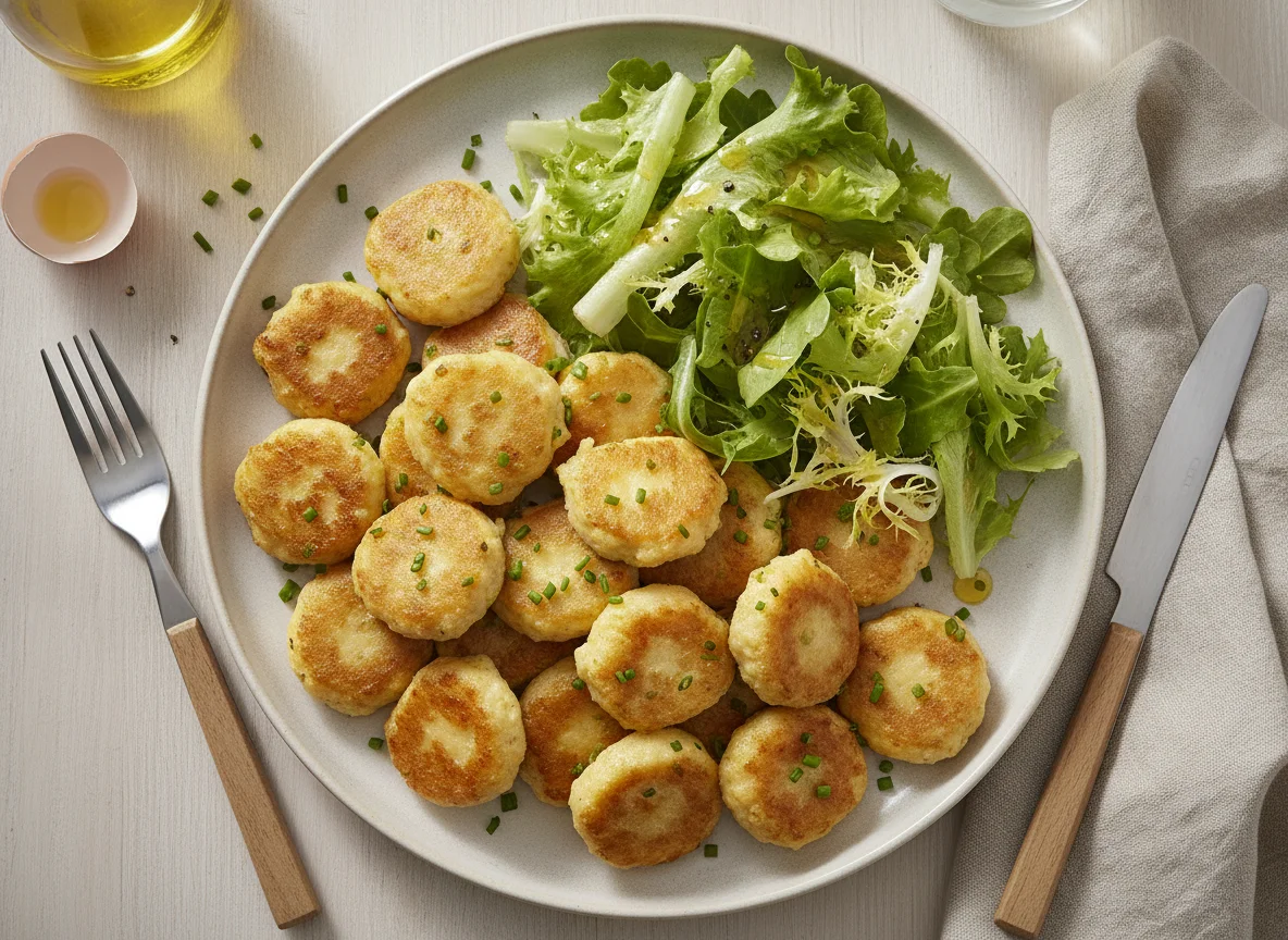 Eiernockerl mit grünem Salat photo
