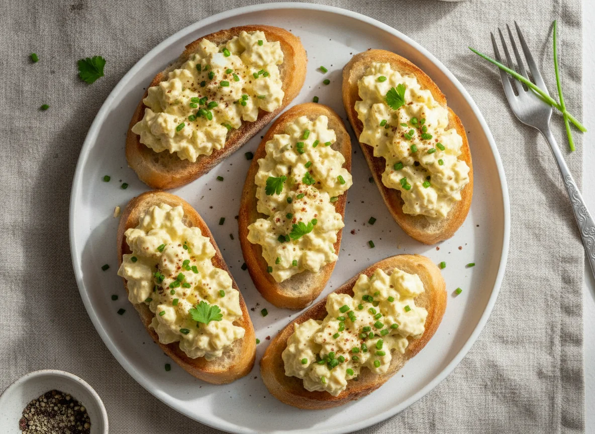 Eiersalat auf Baguette photo