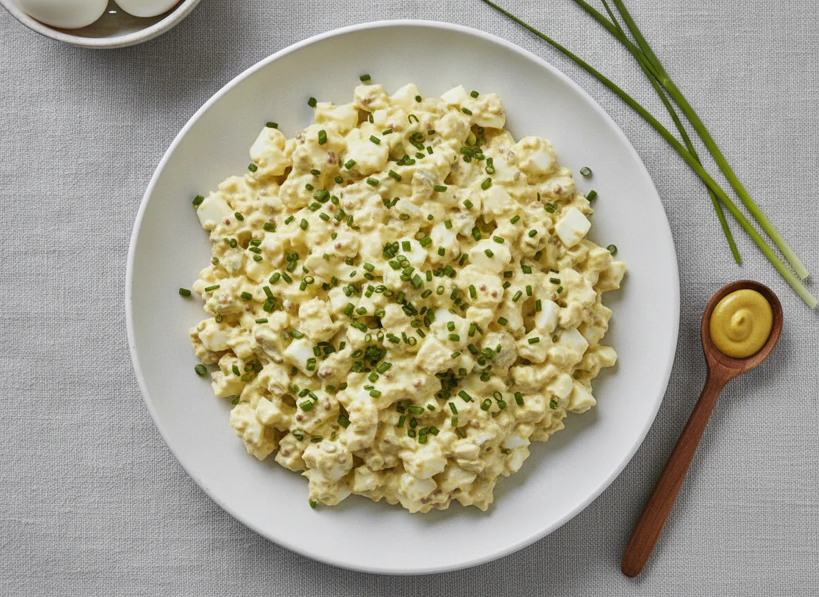 Eiersalat mit Schnittlauch photo