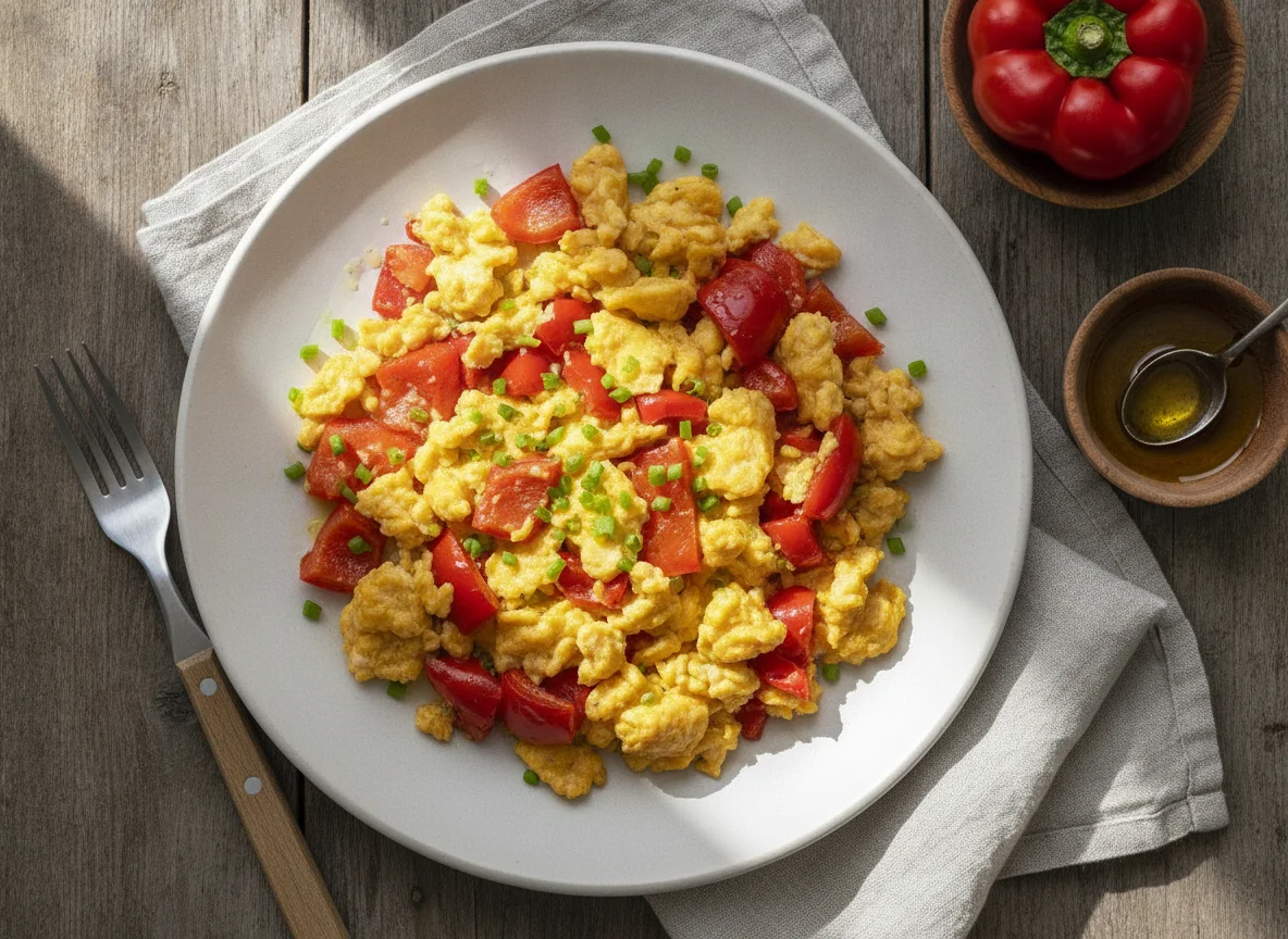 Eierspeise mit Paprika photo