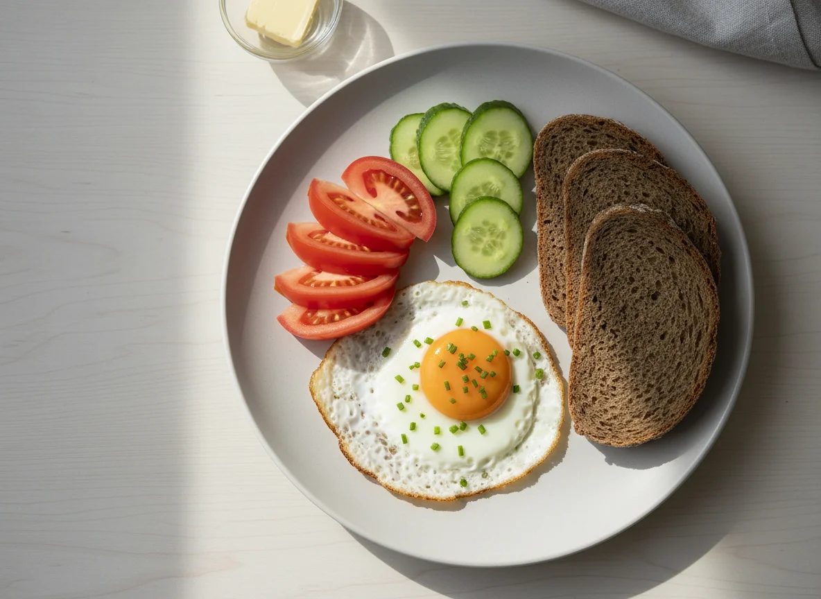 Einfaches Frühstück photo