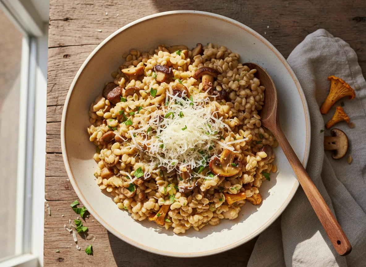 Einkorn Pilz Risotto photo
