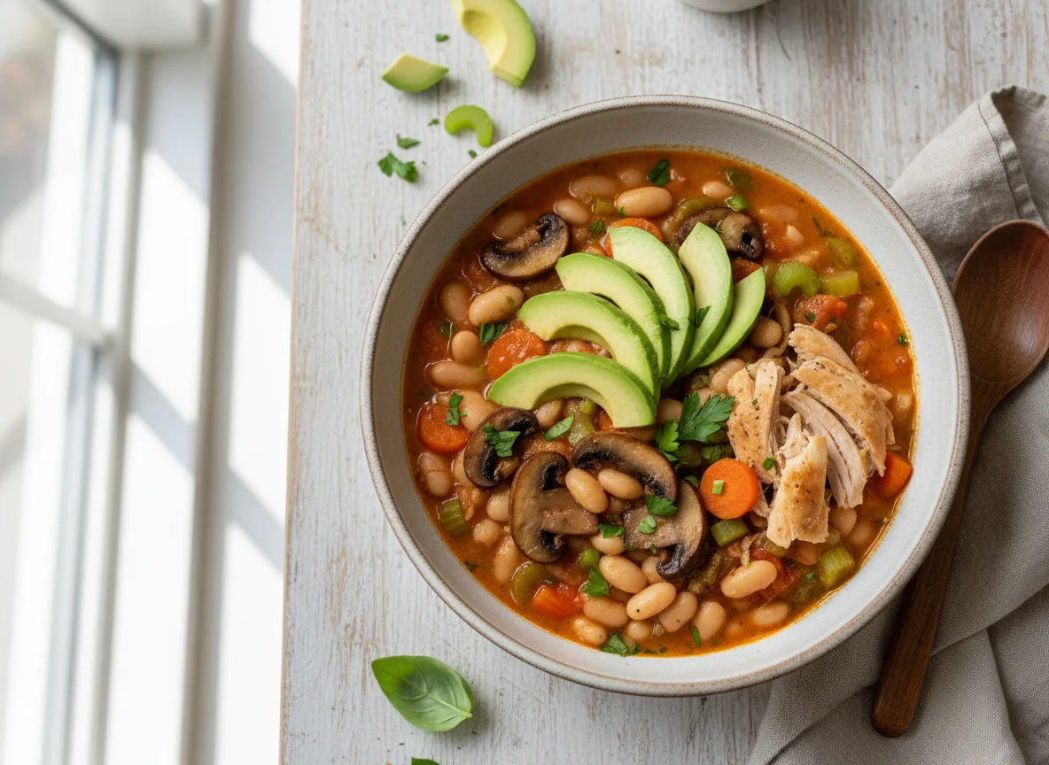 Eintopf mit Avocado photo