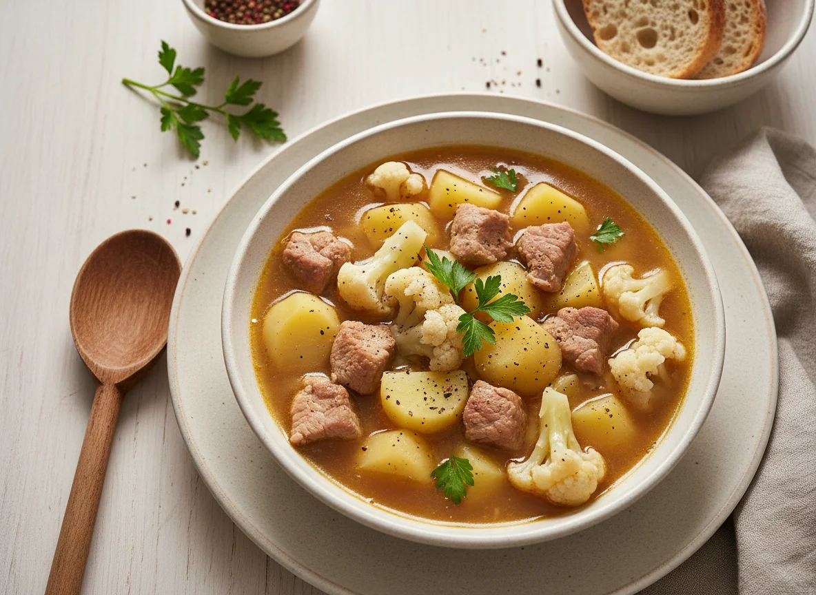 Eintopf mit Fleisch und Kartoffeln photo