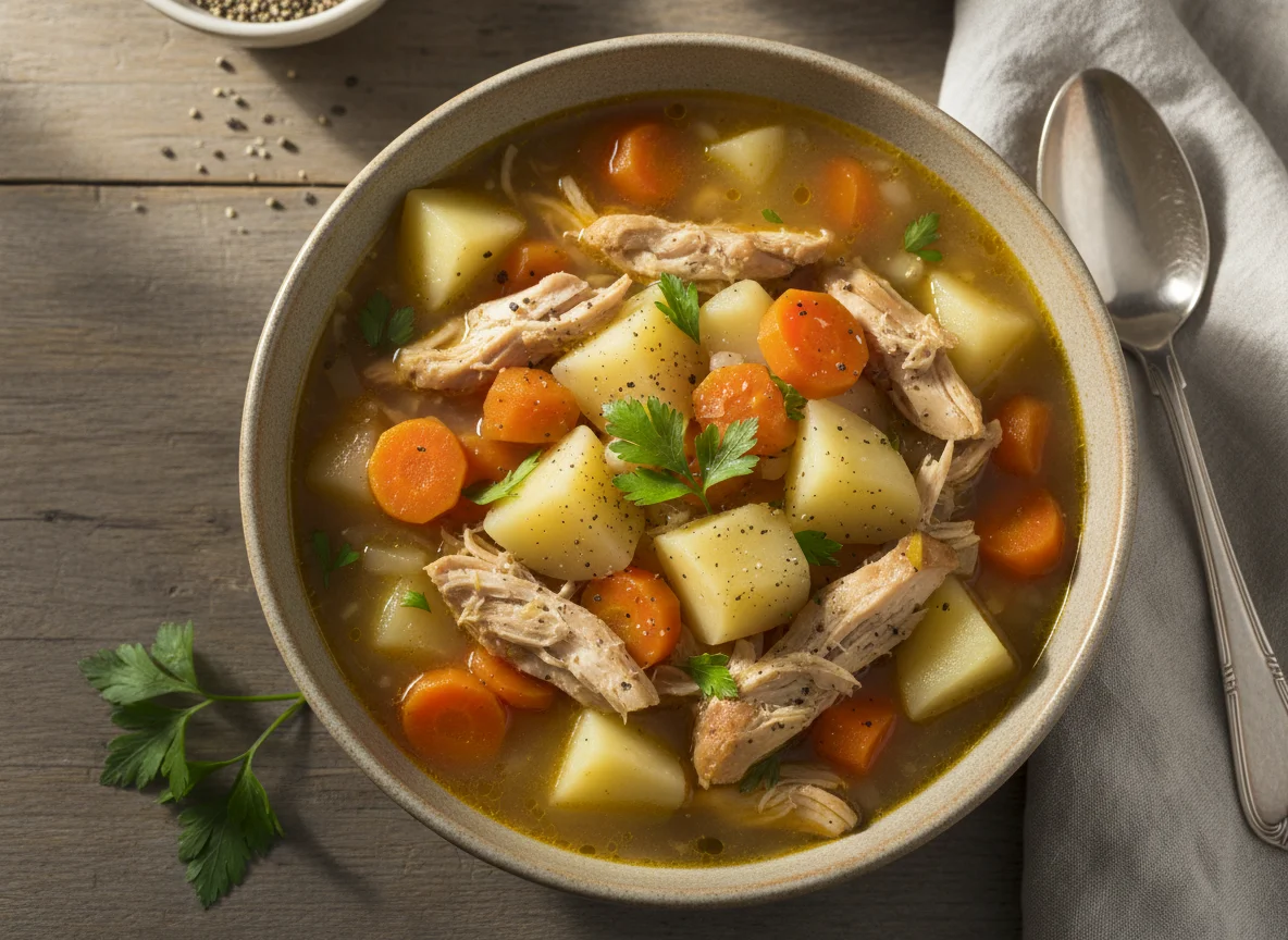 Eintopf mit Karotten und Kartoffeln photo