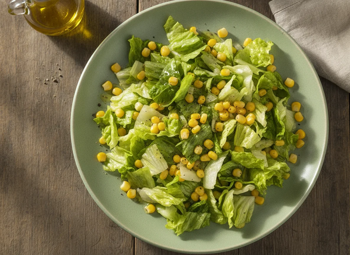 Eisbergsalat mit Mais photo