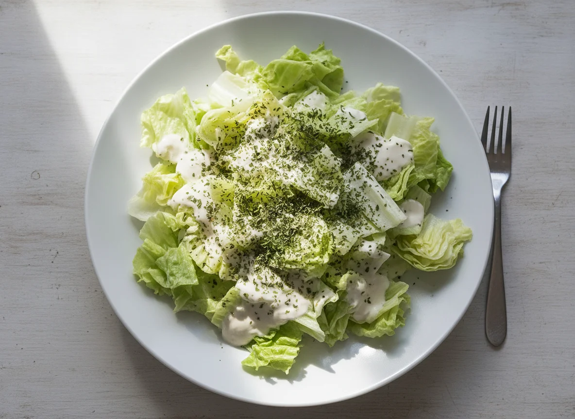 Eisbergsalat mit Sahne-Dressing photo