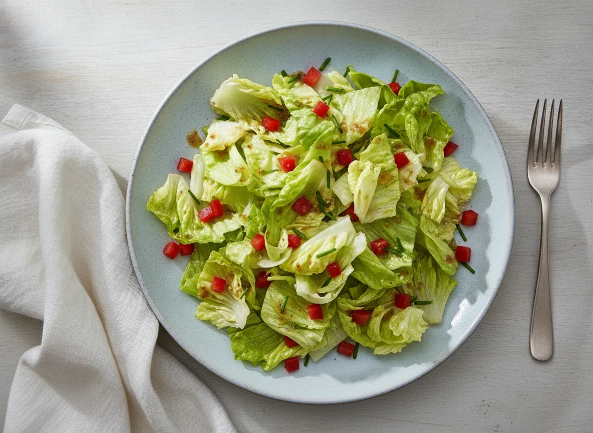 Eisbergsalat mit Vinaigrette photo