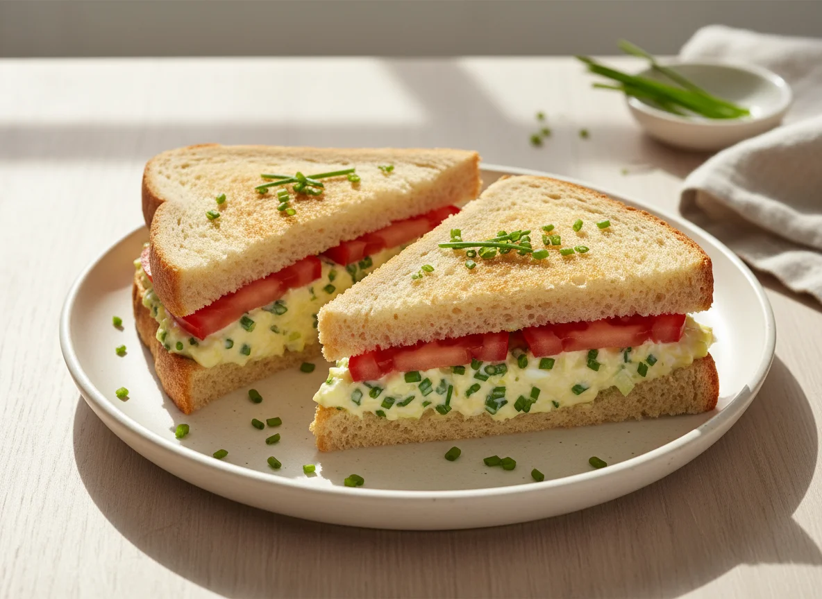 Ei-Schnittlauch Sandwich photo