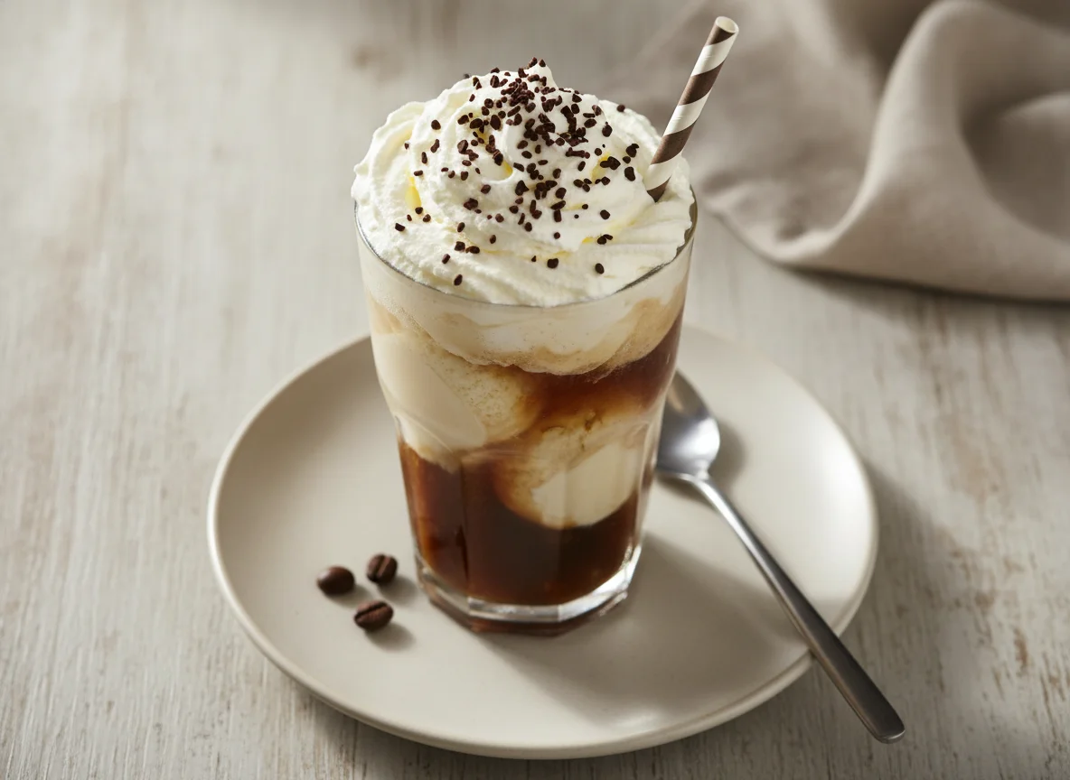 Eiskaffee mit Schlagsahne photo
