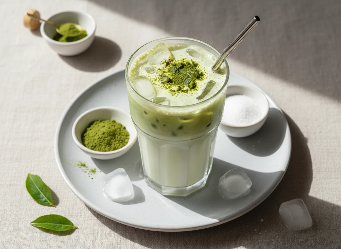 Eis-Matcha-Latte photo