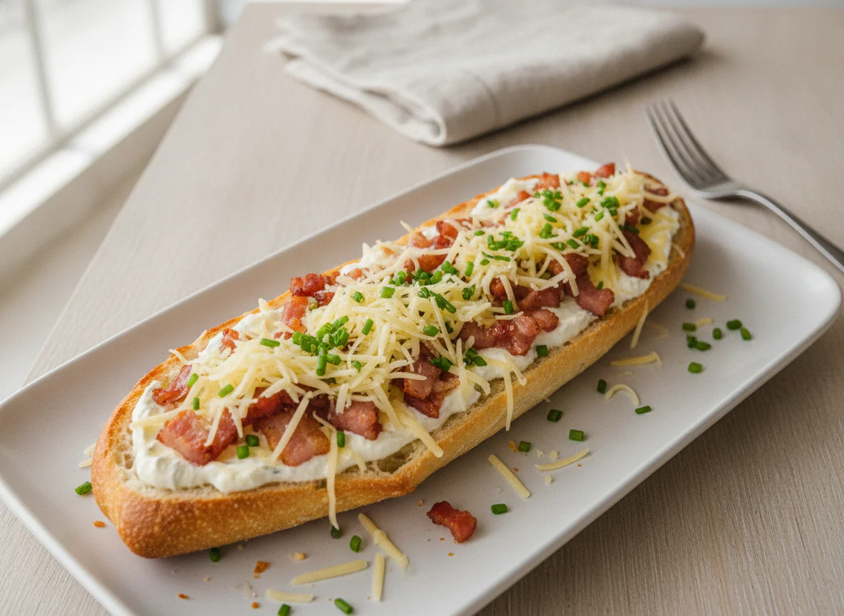 Elsässer Flammkuchen Baguette photo