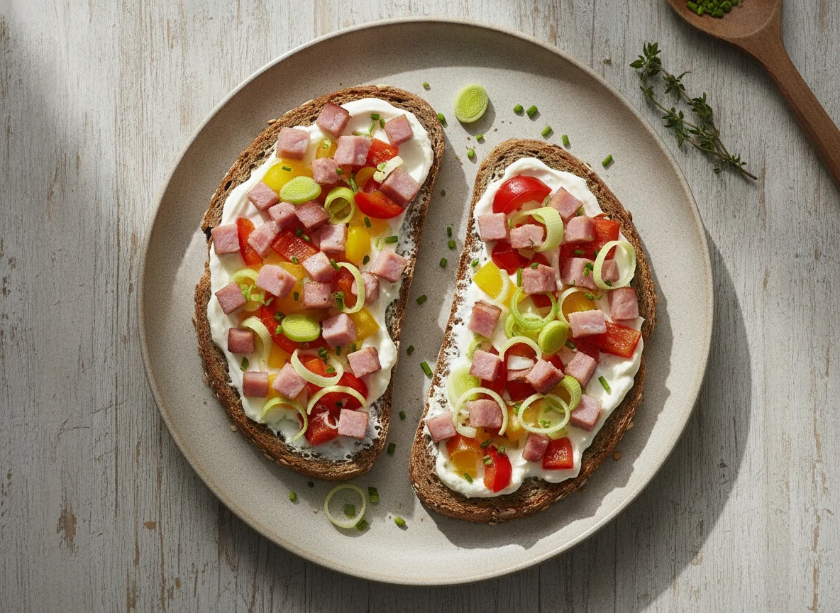 Elsässer Flammkuchen Toast photo