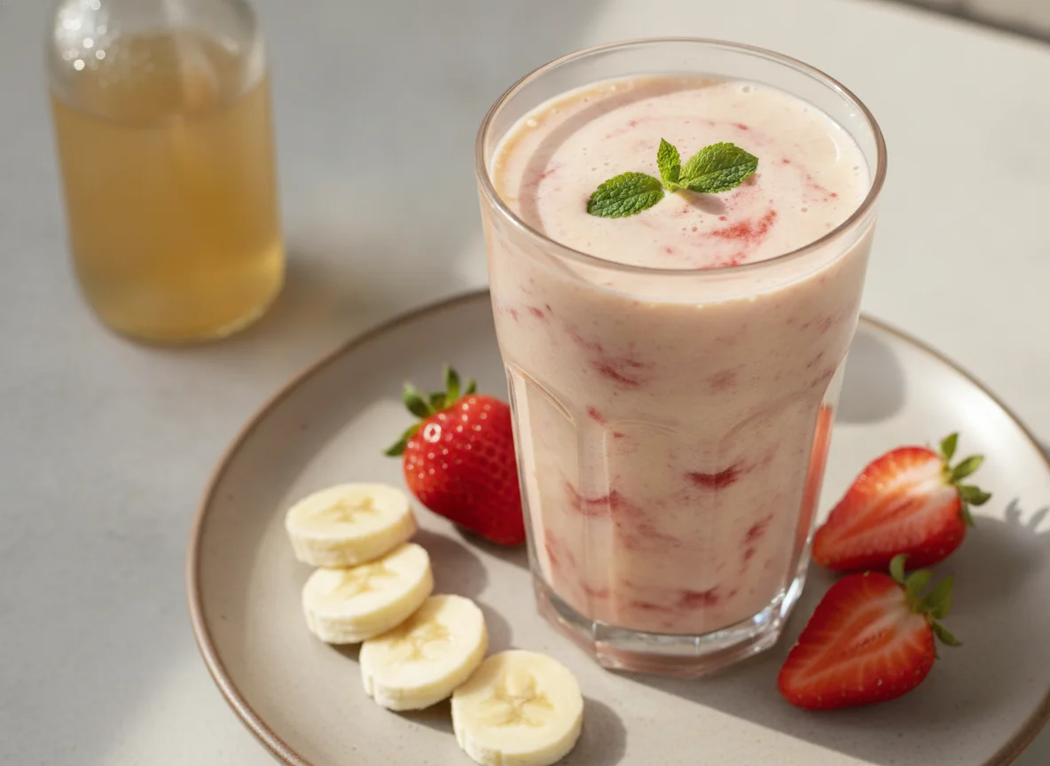 Erdbeer-Bananen-Smoothie photo