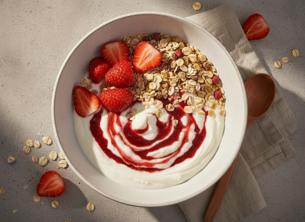 Erdbeer-Joghurt-Müsli photo