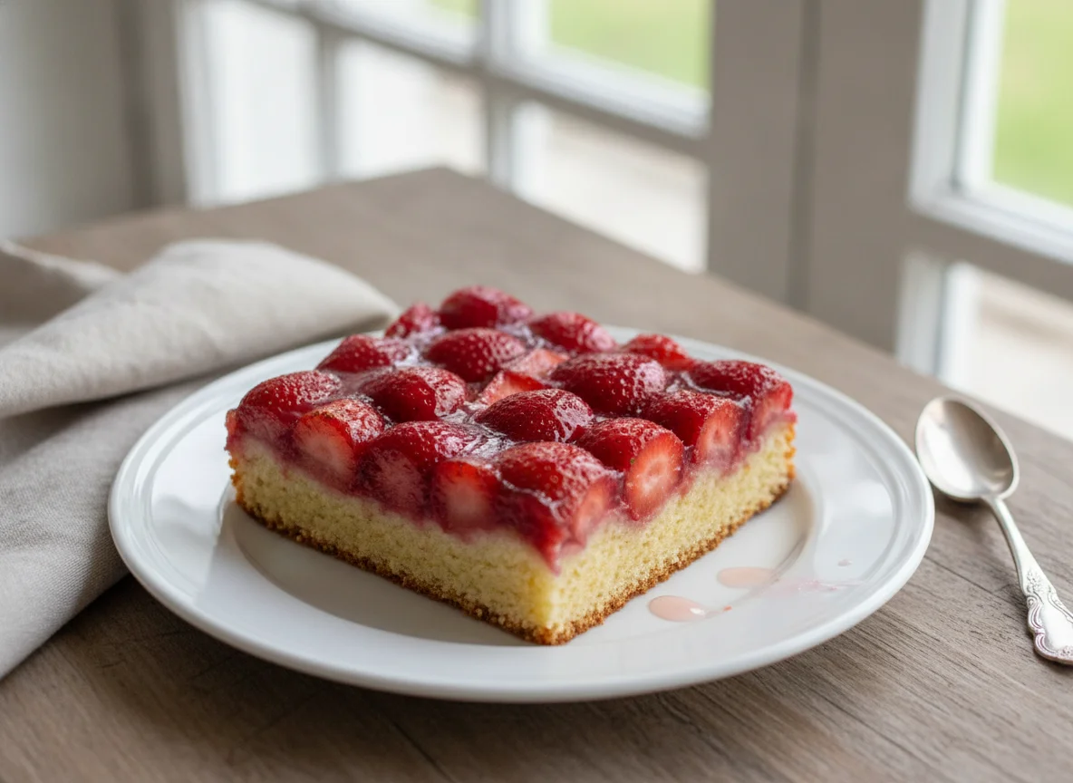 Erdbeerkuchen vom Blech photo