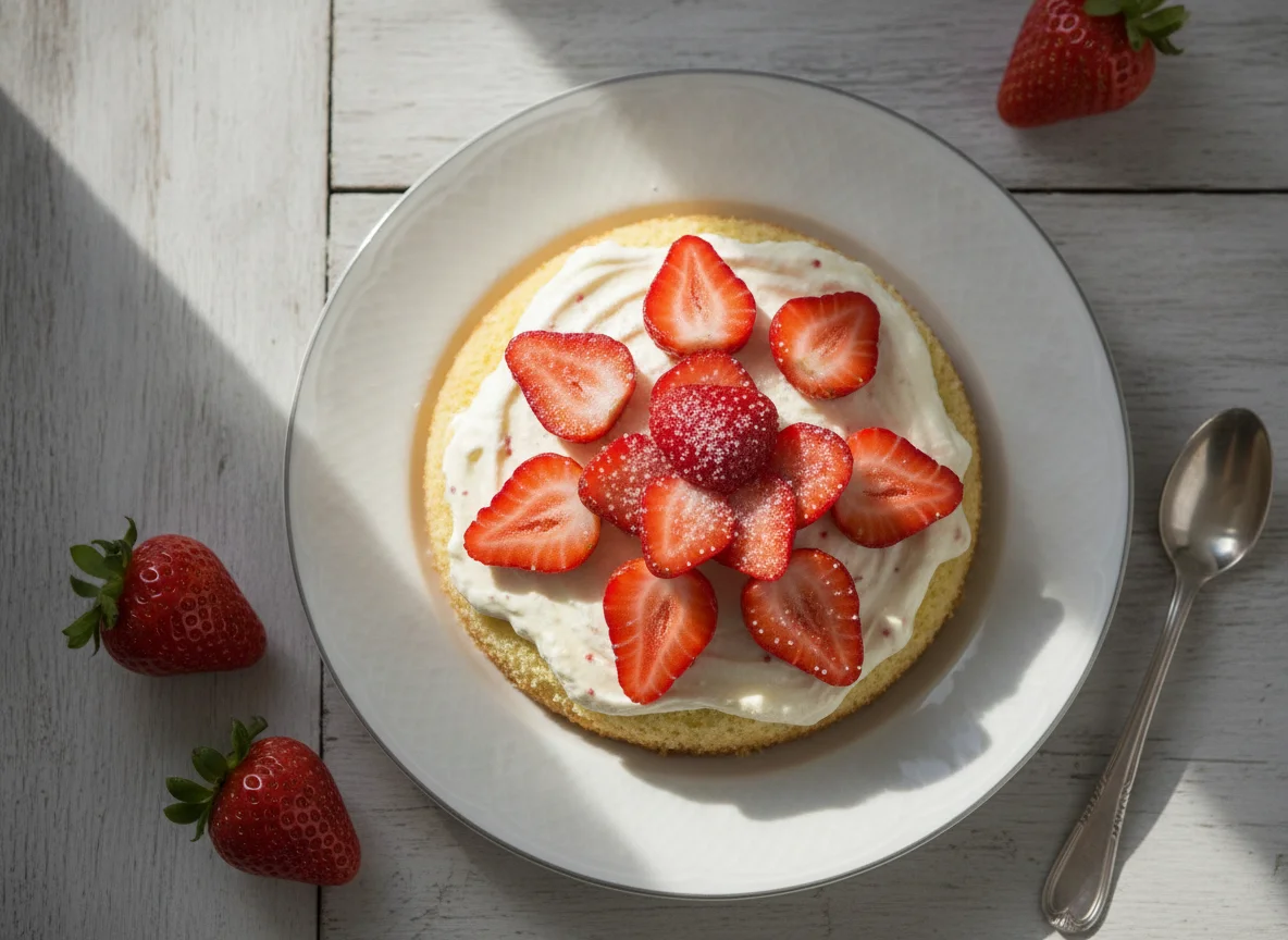 Erdbeer-Mascarpone-Dessert photo