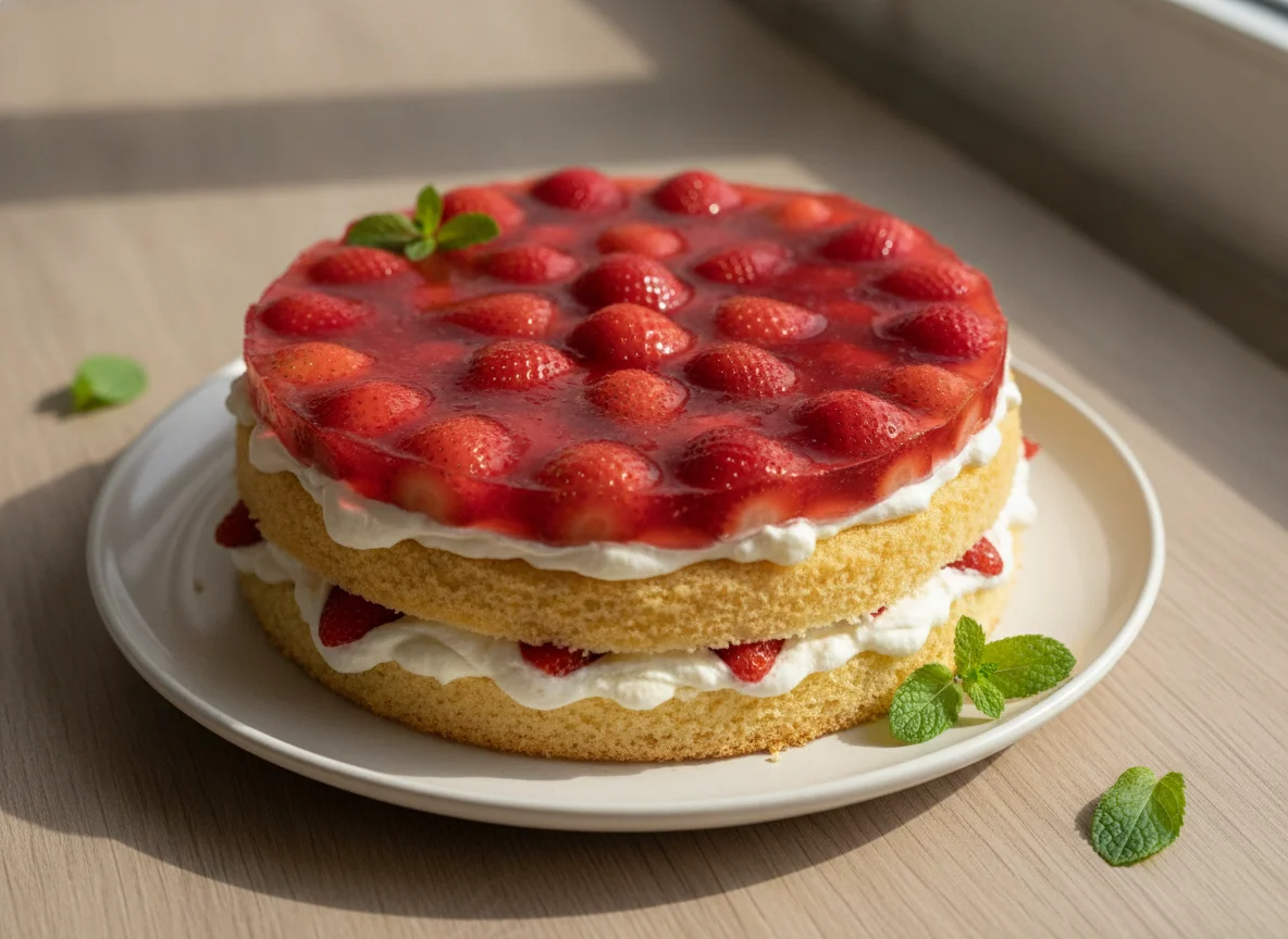 Erdbeer-Obers-Torte photo