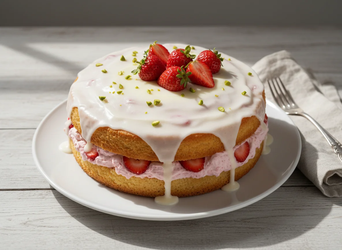 Erdbeer-Sahne-Torte photo