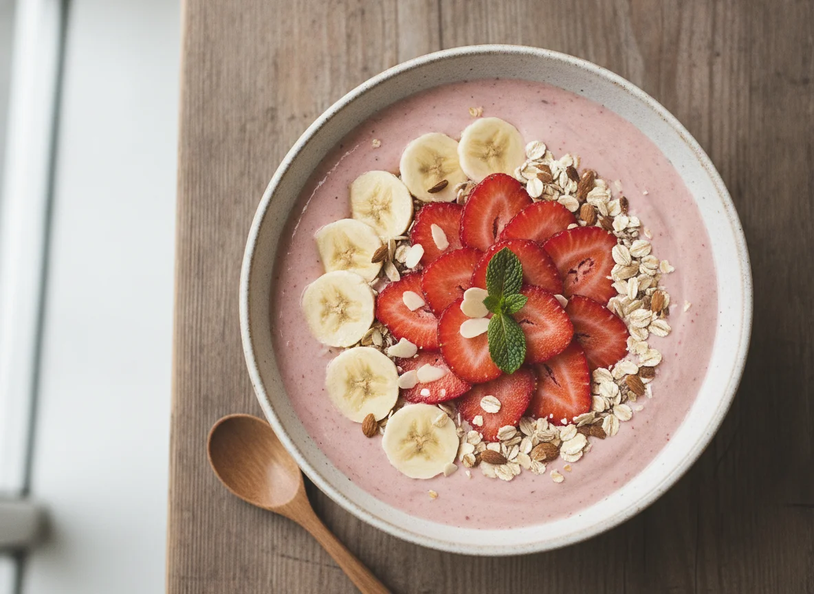 Erdbeer-Smoothie-Bowl photo