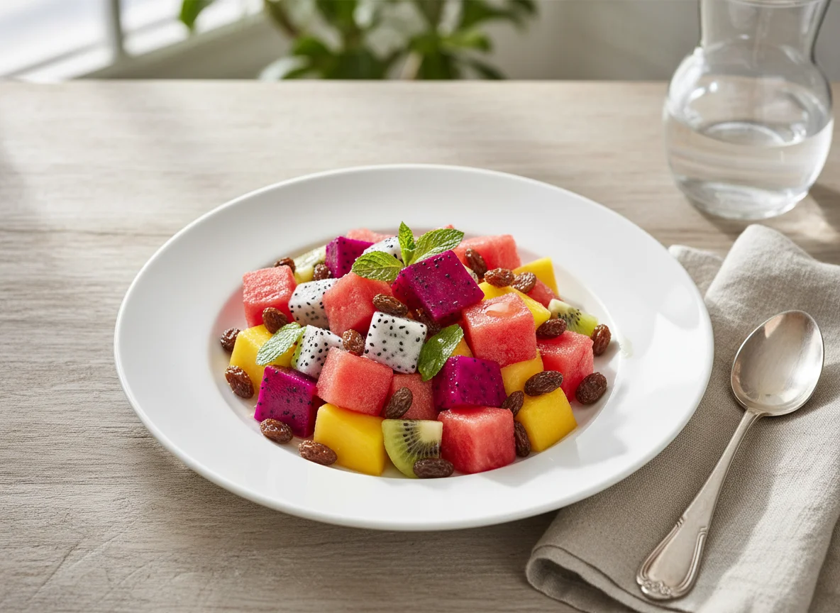 Exotischer Obstsalat photo