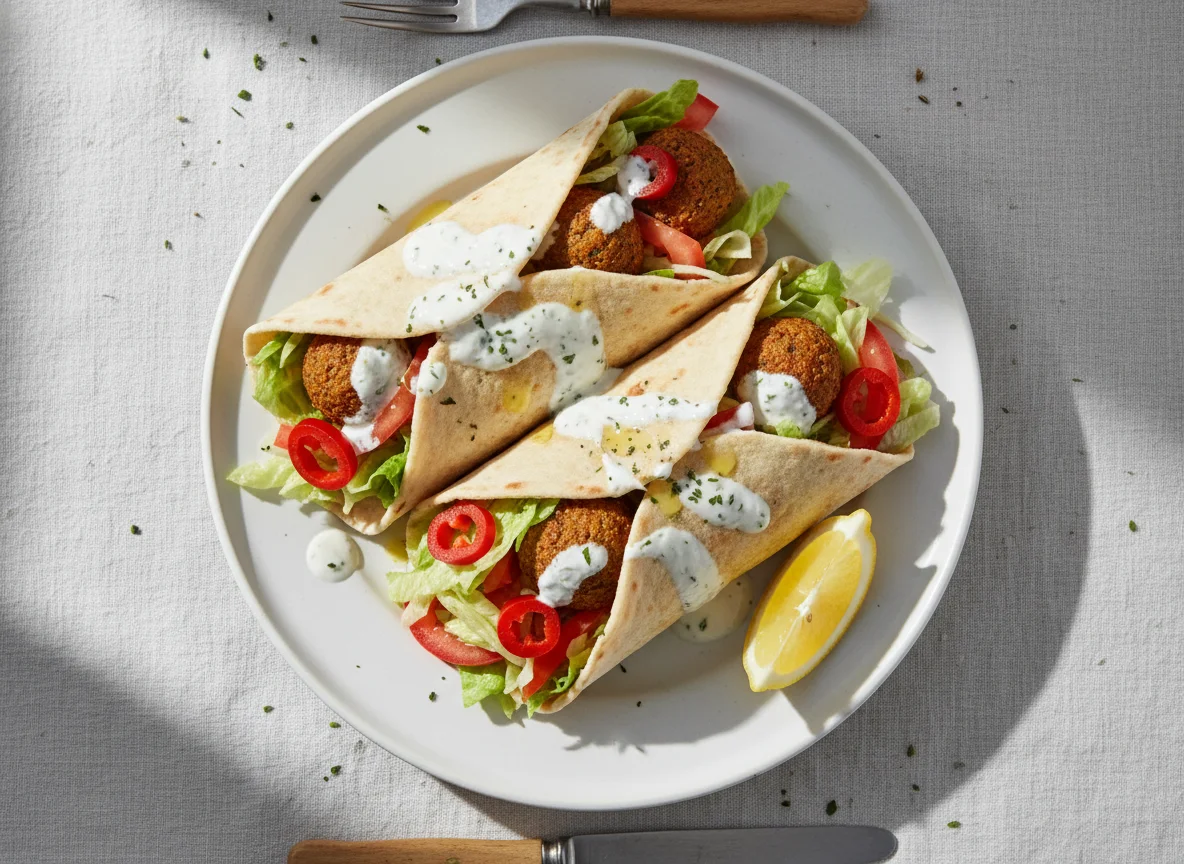 Falafel Wraps Teller photo