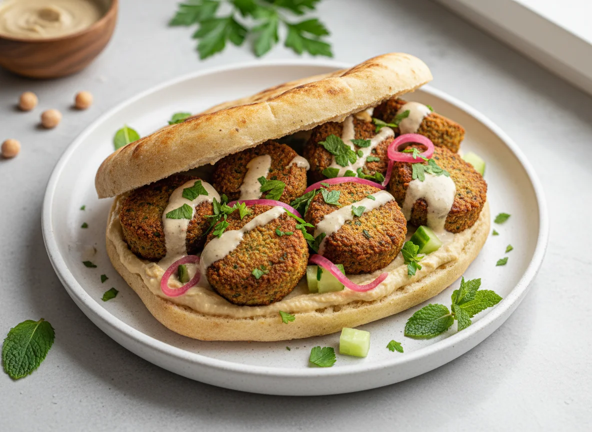 Falafel-Fladenbrot photo