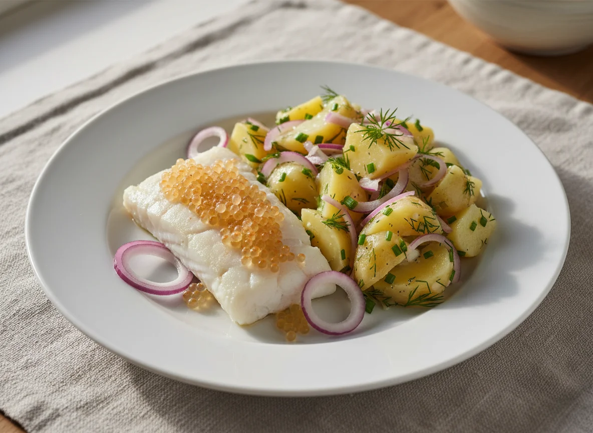 Fisch mit Erdäpfelsalat photo