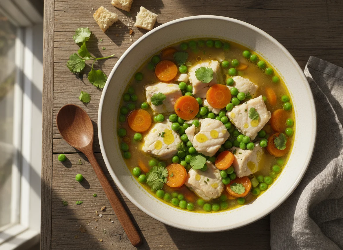 Fischeintopf mit Koriander photo