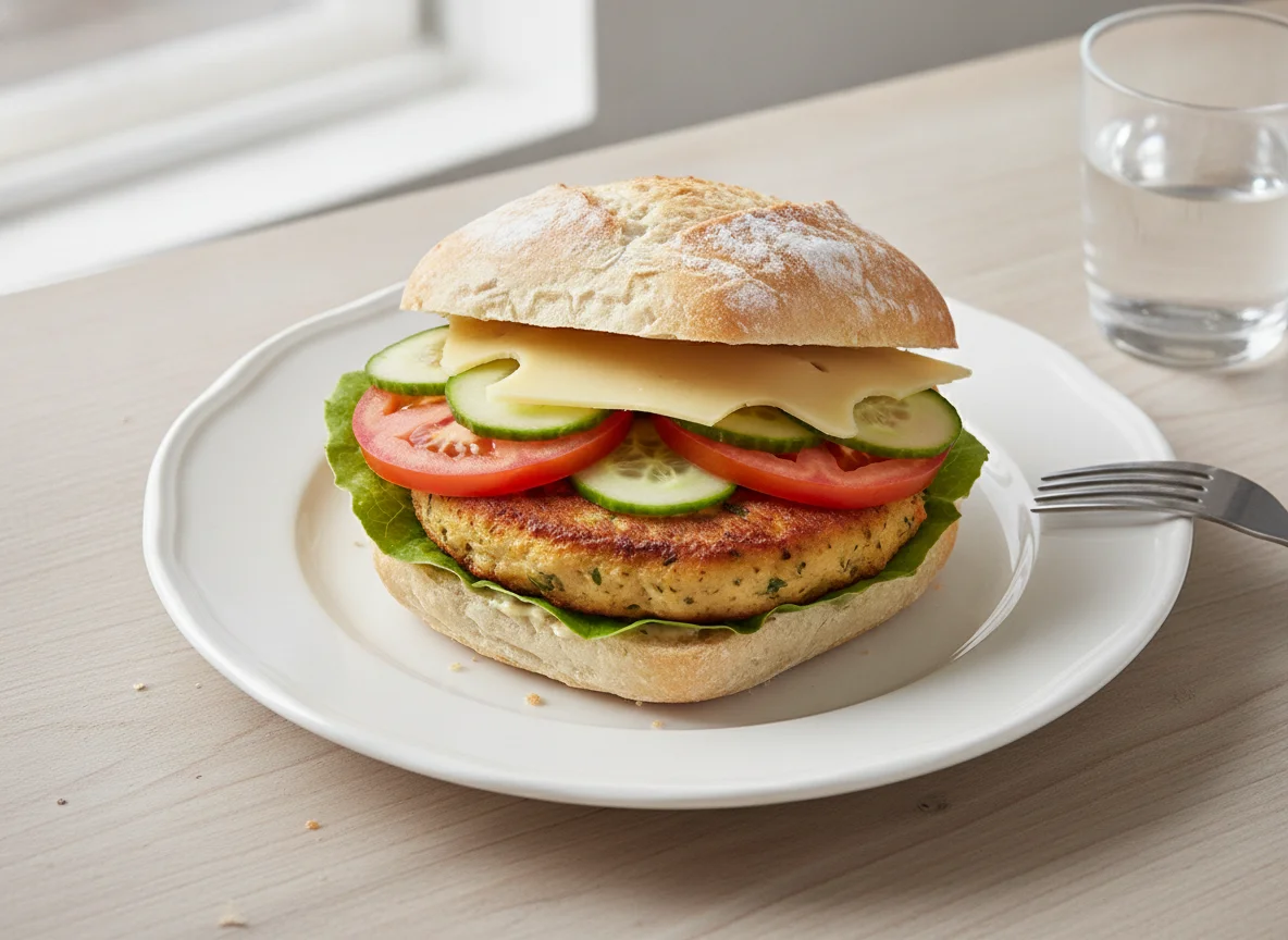 Fischfrikadellen-Brötchen photo