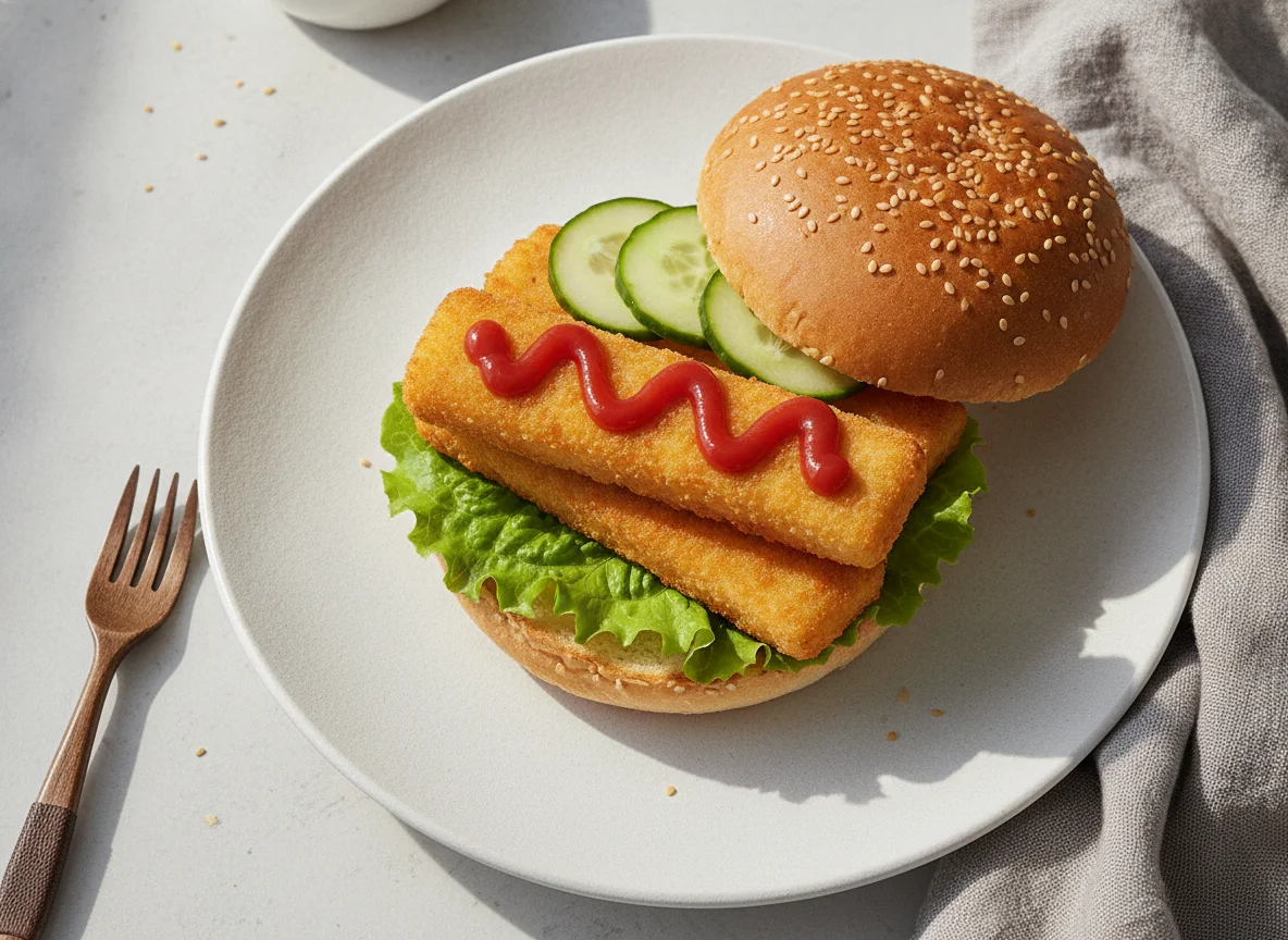 Fischstäbchen-Burger photo