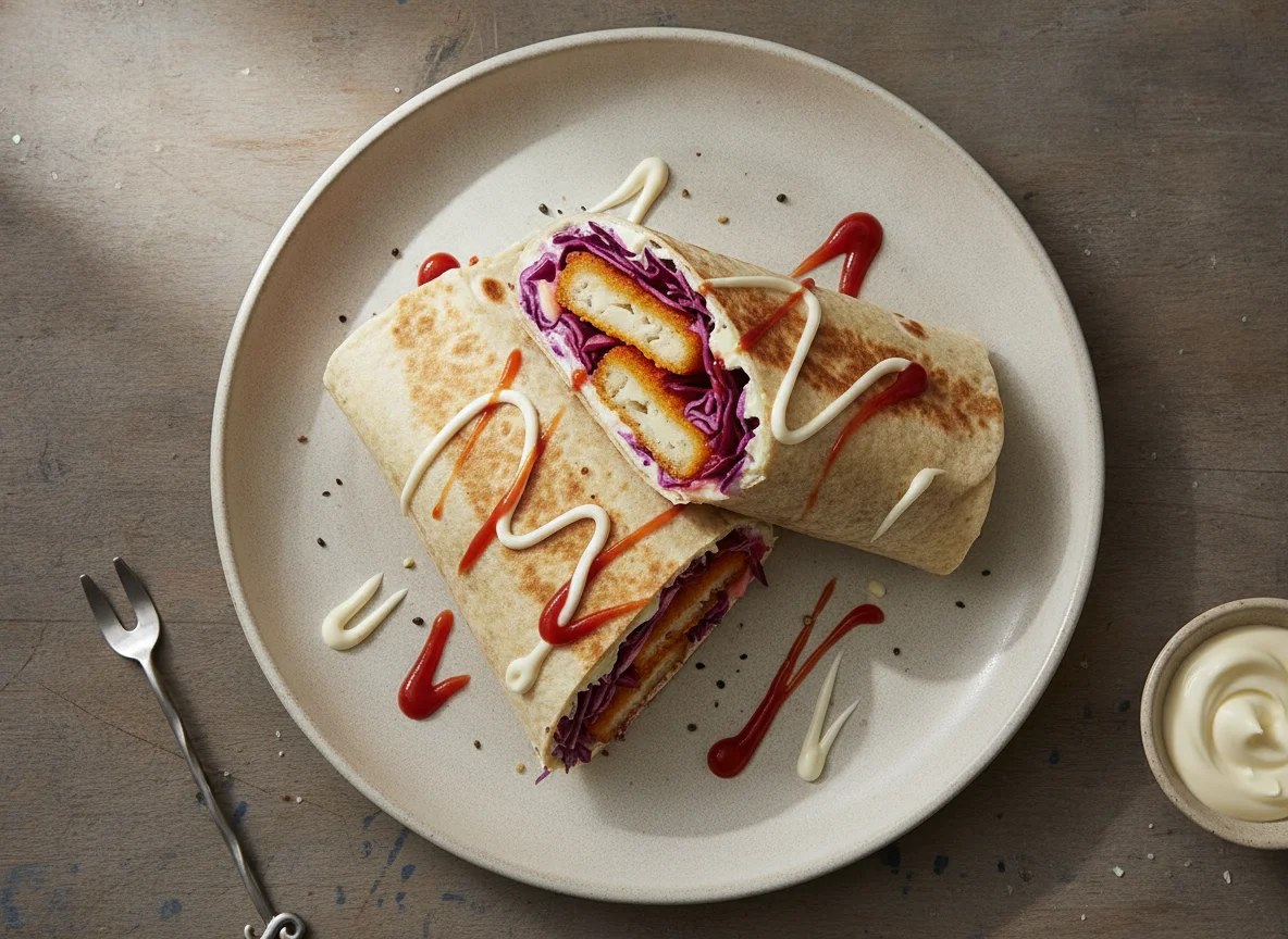 Fischstäbchen-Wrap photo