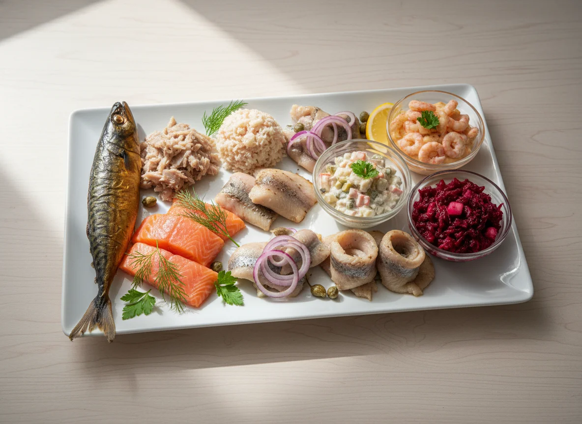 Fischtheke Auswahl photo