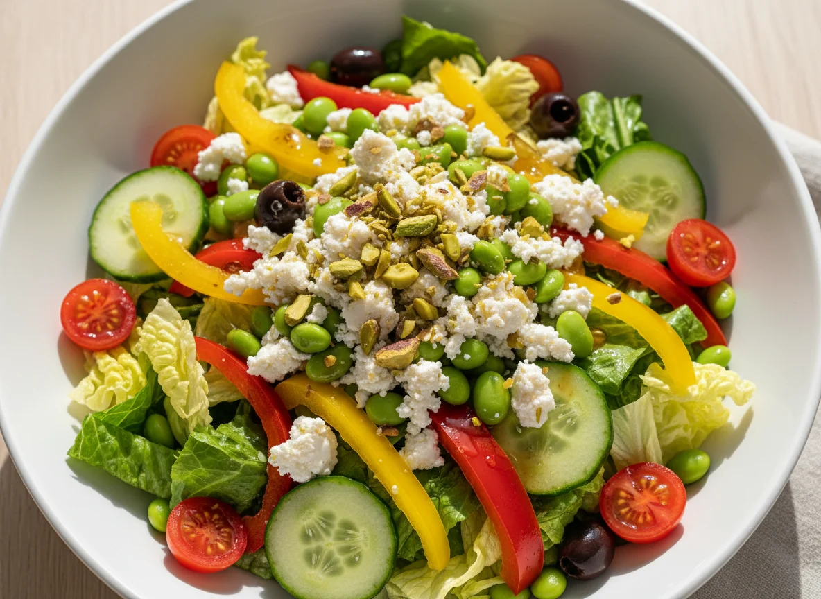 Fitnesssalat der Saison, vegetarisch photo