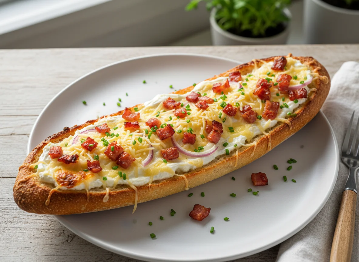 Flammkuchen Baguette photo