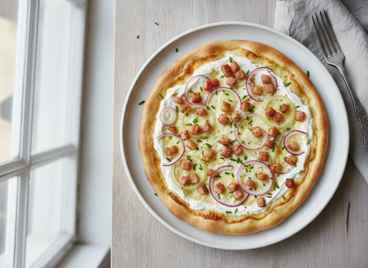 Flammkuchen Elsässer Art photo
