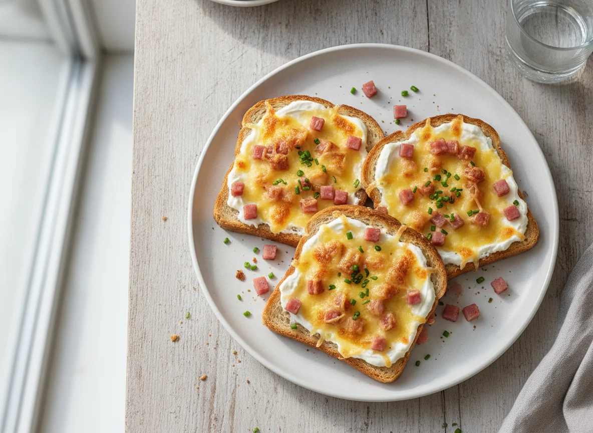 Flammkuchen-Toast photo