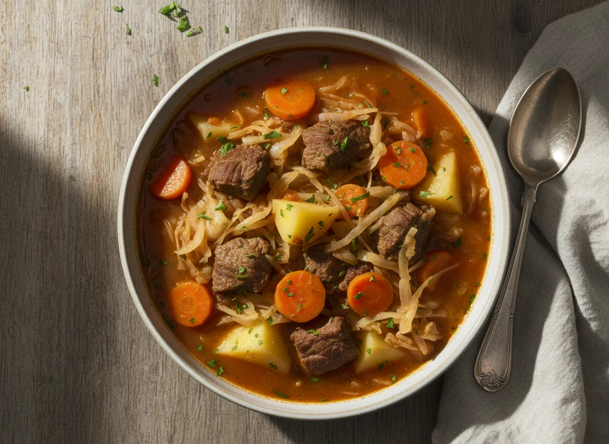 Fleisch- und Gemüseeintopf photo