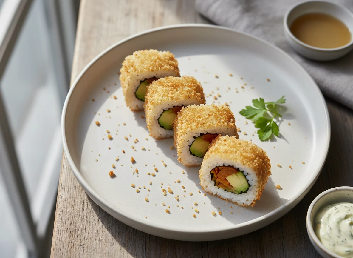 Frittierte Sushi-Rolle photo