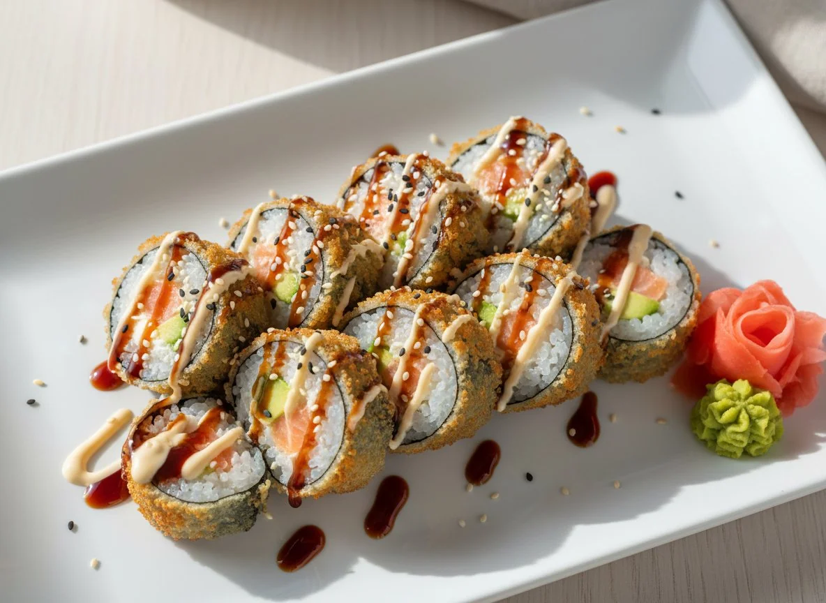 Frittierte Sushi-Rollen photo