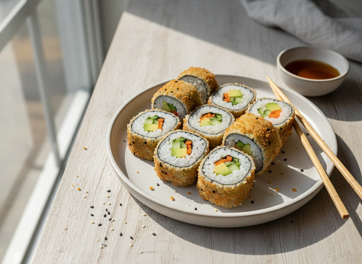 Frittierter Sushi-Roll photo